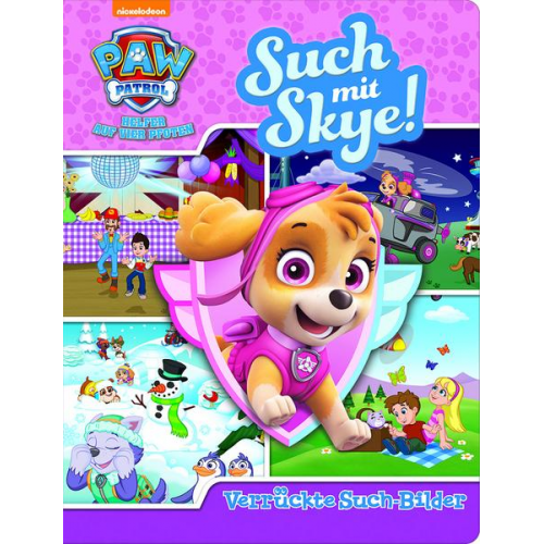 Phoenix International Publications Germany GmbH Emily Skwish - Such mit Skye! - Verrückte Such-Bilder - PAW Patrol - Wimmelbuch mit lustigen Lernspielen - Pappbilderbuch mit 18 Seiten für Kinder ab 18 Monaten