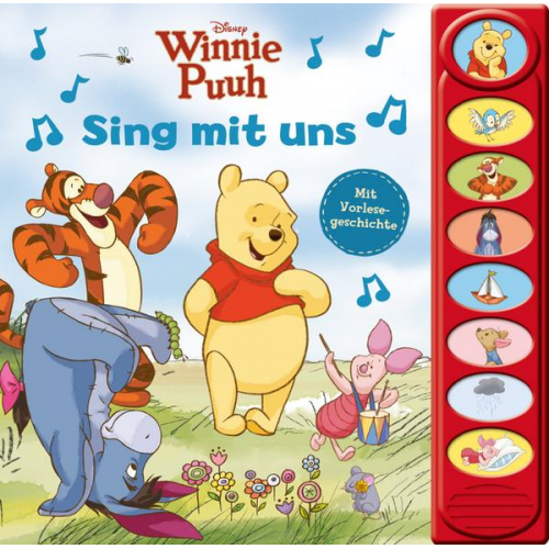 Disney Winnie Puuh - Sing mit uns - 8-Button-Soundbuch - interaktives Bilderbuch mit 8 beliebten Kinderliedern zum Mitsingen