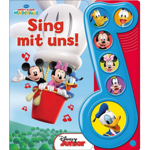 133114 - Disney Micky Maus Wunderhaus - Sing mit uns! - Liederbuch mit Sound - Pappbilderbuch mit 6 Melodien