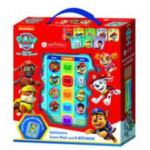 PAW Patrol, Mein Vorleser Junior - Nickelodeon - Elektronisches Lese-Pad mit 8 Hardcover-Büchern