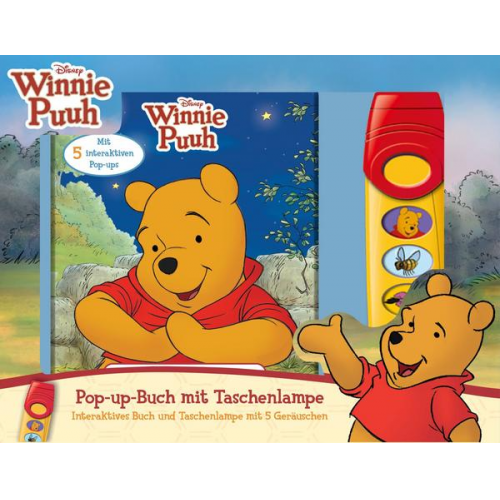 Disney Winnie Puuh - Pop-up-Buch und Taschenlampe mit 5 Geräuschen