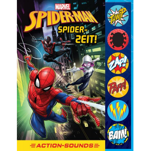Marvel Spider-Man - Spider-Zeit! - Action-Soundbuch mit 6 Geräuschen und 4 Comicgeschichten für Kinder ab 6 Jahren