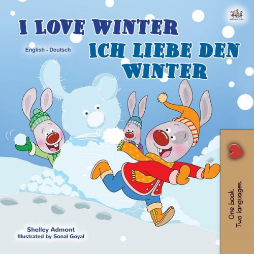 Shelley Admont & Kidkiddos Books - I Love Winter (English German Bilingual Children's Book)