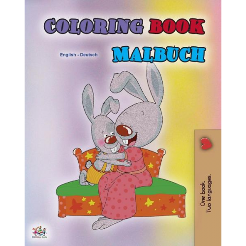 Shelley Admont & Kidkiddos Books - Coloring book #1 (English German Bilingual edition)