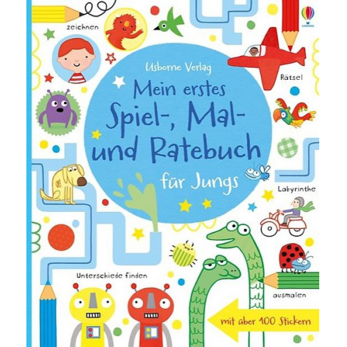 Lucy Bowman & James Maclaine - Mein erstes Spiel-, Mal- und Ratebuch für Jungs