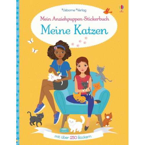 62088 - Mein Anziehpuppen-Stickerbuch: Meine Katzen