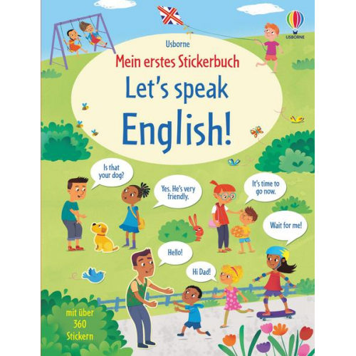 Mairi Mackinnon - Mein erstes Stickerbuch: Let's speak English!