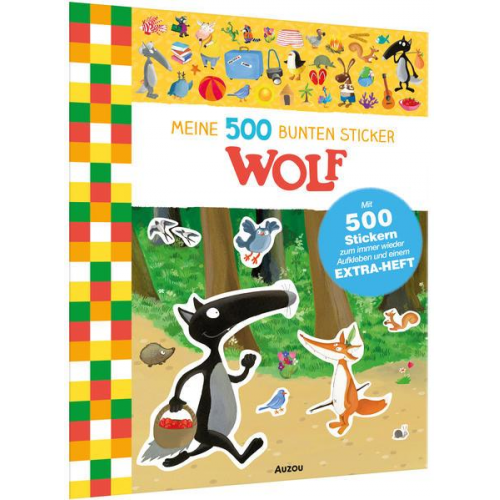 134890 - Meine 500 bunten Sticker: Wolf