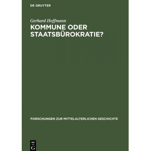 Gerhard Hoffmann - Kommune oder Staatsbürokratie?