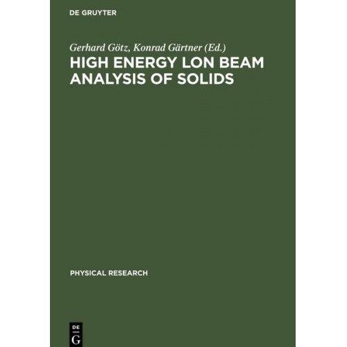 High Energy lon Beam Analysis of Solids