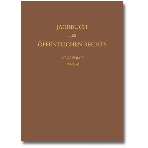 Jahrbuch des öffentlichen Rechts der Gegenwart. Neue Folge