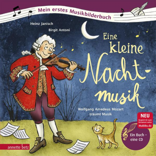 Heinz Janisch - Eine kleine Nachtmusik (Mein erstes Musikbilderbuch mit CD und zum Streamen)