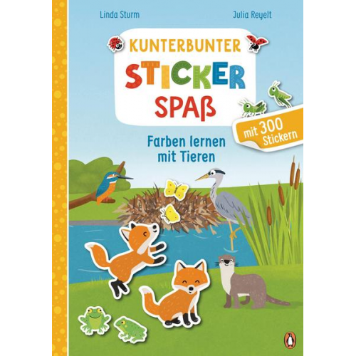 Linda Sturm - Kunterbunter Stickerspaß - Farben lernen mit Tieren