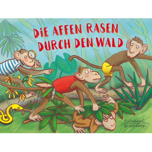 Die Affen rasen durch den Wald