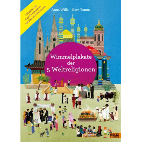 Anna Wills - Wimmelplakate der 5 Weltreligionen