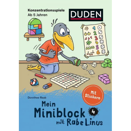 74704 - Mein Miniblock mit Rabe Linus - Konzentrationsspiele