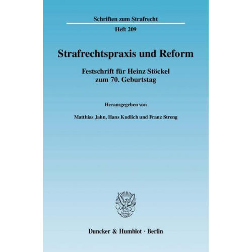 Strafrechtspraxis und Reform.