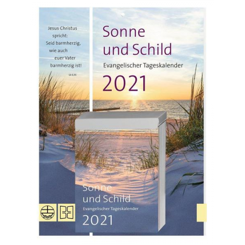 Sonne und Schild 2021. Abreißkalender