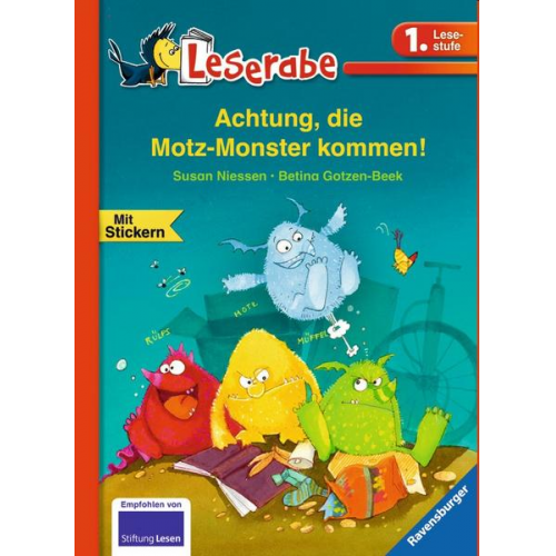 60623 - Achtung, die Motz-Monster kommen! - Leserabe 1. Klasse - Erstlesebuch für Kinder ab 6 Jahren