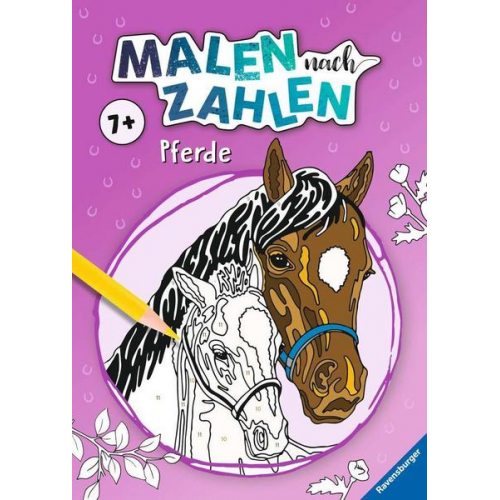 115503 - Malen nach Zahlen ab 7: Pferde