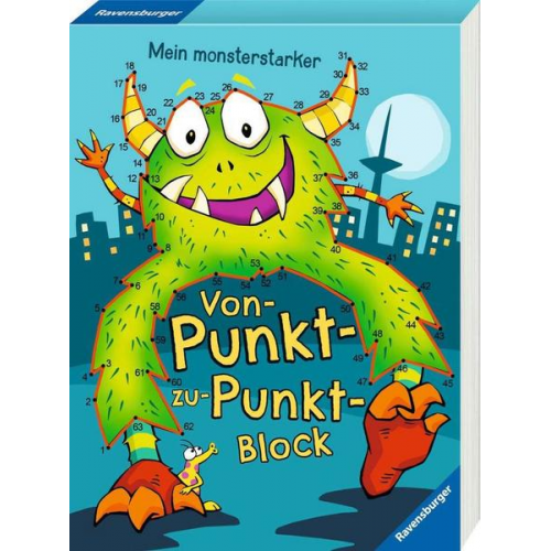 Ravensburger Mein monsterstarker Von-Punkt-zu-Punkt-Block - Für Kinder ab 5 Jahren