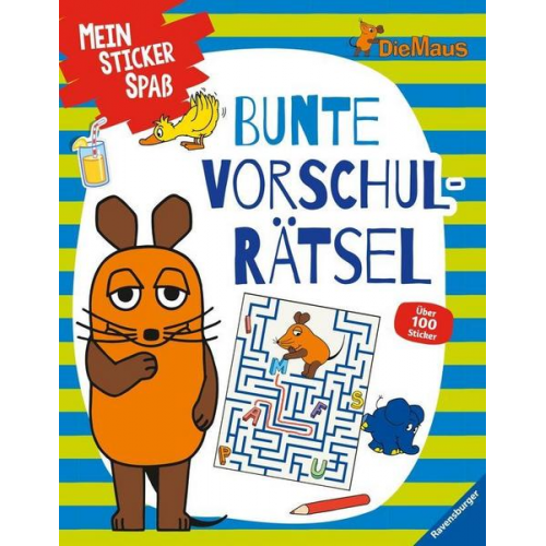 Mein Sticker Spaß Die Maus: Bunte Vorschulrätsel