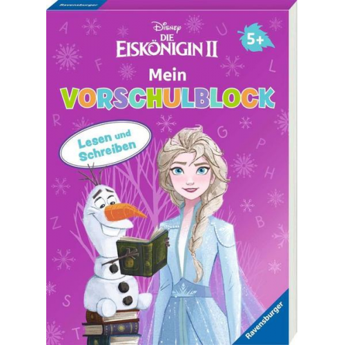 Stefanie Hahn - Disney Die Eiskönigin 2 Mein Vorschulblock Lesen und Schreiben