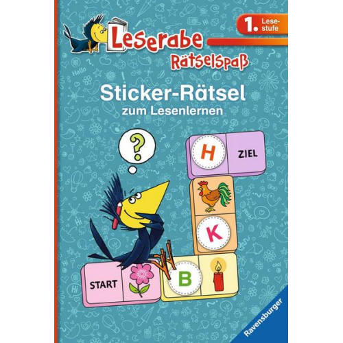 Lena Hofmann - Leserabe: Sticker-Rätsel zum Lesenlernen (1. Lesestufe), blau