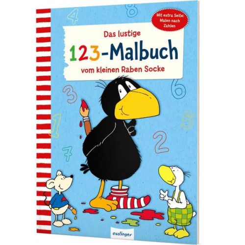 Der kleine Rabe Socke: Das lustige 1 2 3 – Malbuch vom kleinen Raben Socke