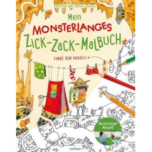 Mein monsterlanges Zick-Zack-Malbuch: Finde den Hoggel!