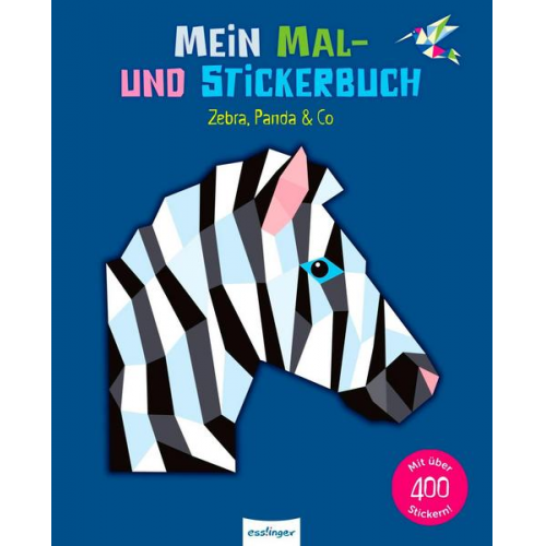 23560 - Mein Mal- und Stickerbuch: Zebra, Panda & Co