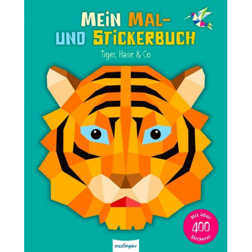 29845 - Mein Mal- und Stickerbuch: Tiger, Hase & Co