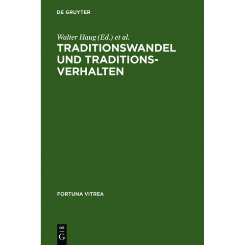 Traditionswandel und Traditionsverhalten