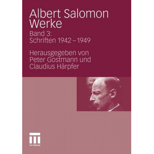 Albert Salomon - Albert Salomon Werke