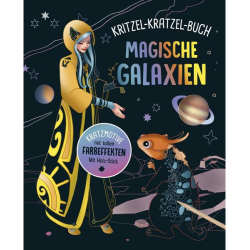 Magische Galaxien - Kritzel-Kratzel-Buch für Kinder ab 7 Jahren