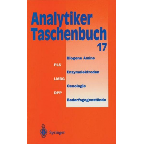 Helmut Günzler & Dr. A. Müfit Bahadir & Rolf Borsdorf & Klaus Danzer & Wilhelm Fresenius - Analytiker-Taschenbuch