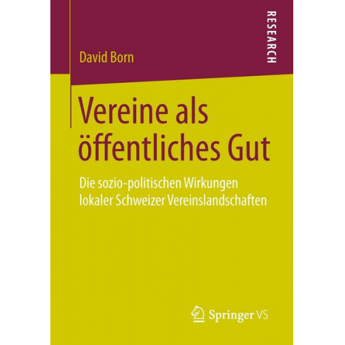 David Born - Vereine als öffentliches Gut