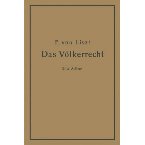 Franz Liszt - Das Völkerrecht