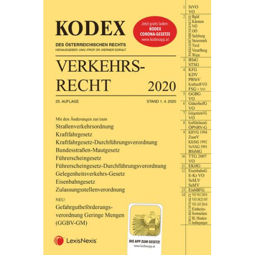 KODEX Verkehrsrecht 2020