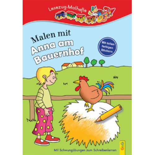 973 - LESEZUG/ Malbuch: Malen mit Anna am Bauernhof