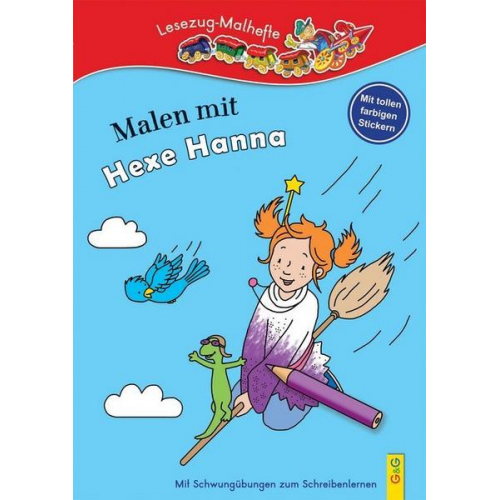 LESEZUG/ Malbuch: Malen mit Hexe Hanna