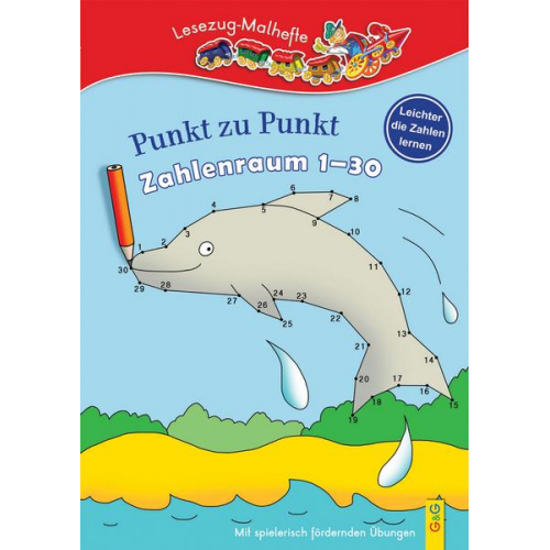 27852 - LESEZUG/ Malbuch: Punkt zu Punkt - Zahlenraum 1-30