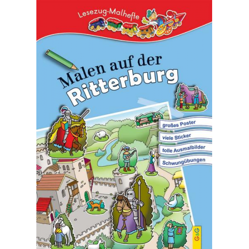 LESEZUG/ Malbuch: Malen auf der Ritterburg