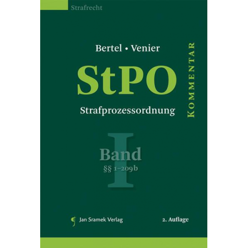 Chrstian Bertel & Margarethe Flora & Andreas Venier - SET StPO-Kommentar, Band I und II