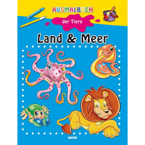 Ausmalbuch der Tiere Land & Meer