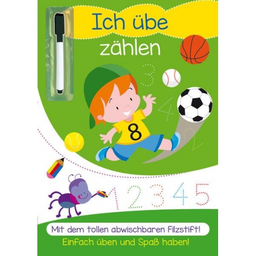 Lernheft mit abwaschbarem Stift - Ich übe Zahlen