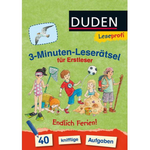 92807 - Duden Leseprofi – 3-Minuten-Leserätsel für Erstleser: Endlich Ferien!