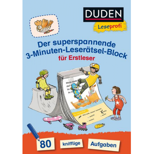 Susanna Moll - Duden Leseprofi – Der superspannende 3-Minuten-Leserätsel-Block für Erstleser