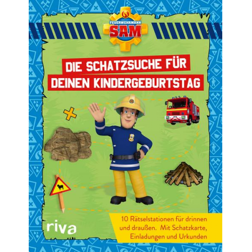 123212 - Feuerwehrmann Sam – Die Schatzsuche/Schnitzeljagd für deinen Kindergeburtstag