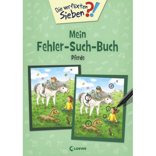 25007 - Die verflixten Sieben - Mein Fehler-Such-Buch - Pferde